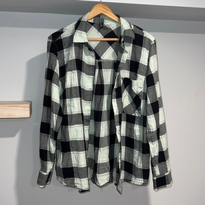 Black and green flannel jacket H&M‎